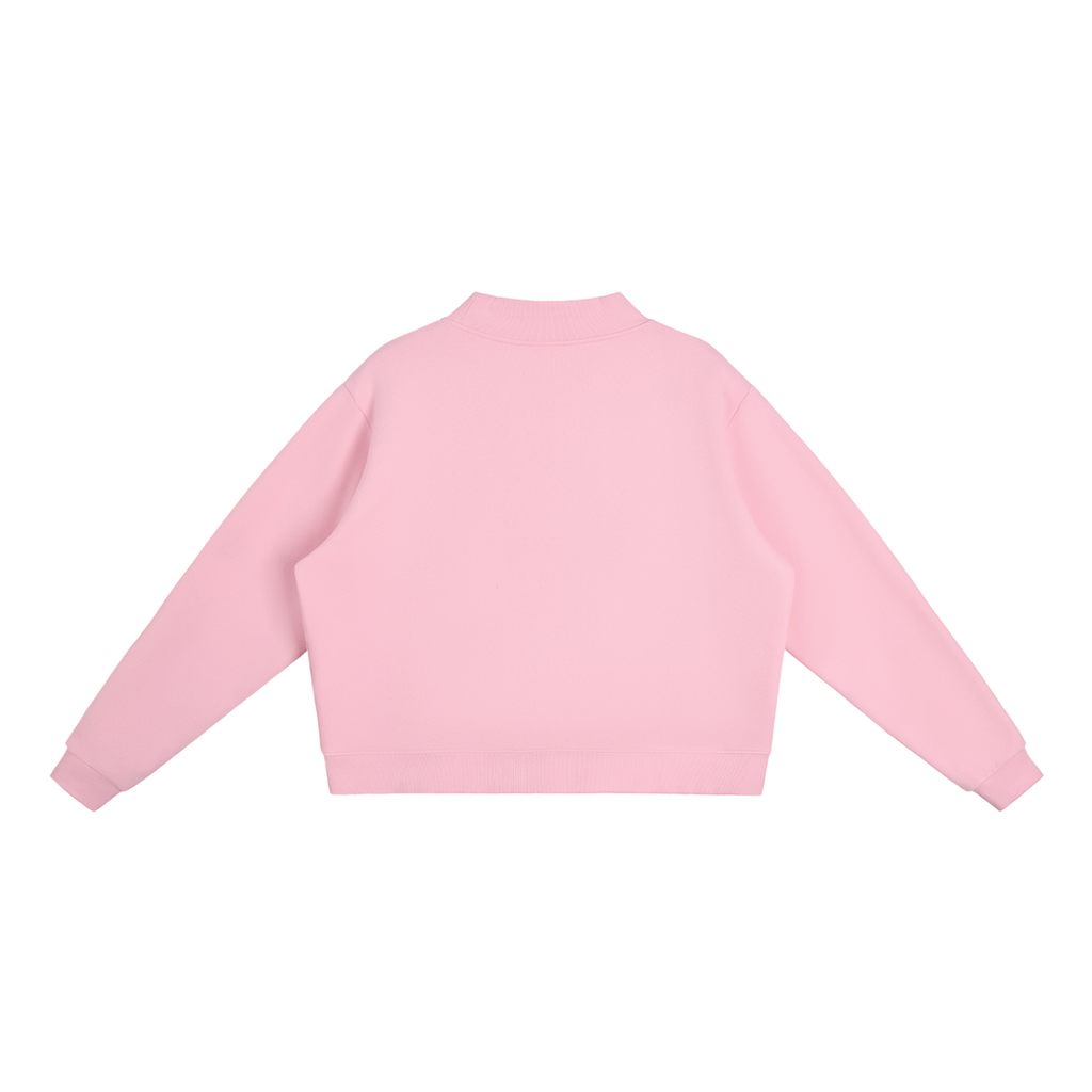 Essential Fleece Mock-Neck Crew Sweatshirt_IYKYK