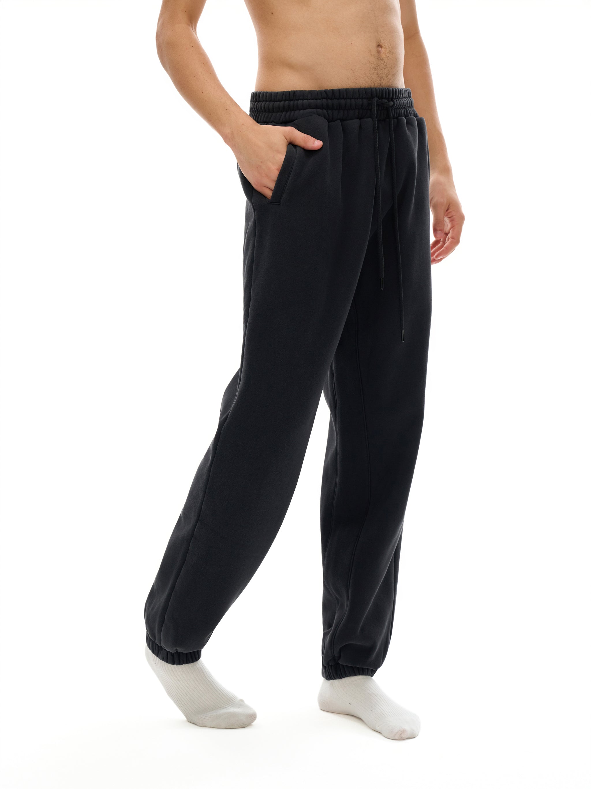 Fleeced Jogger Sweatpants_Signal