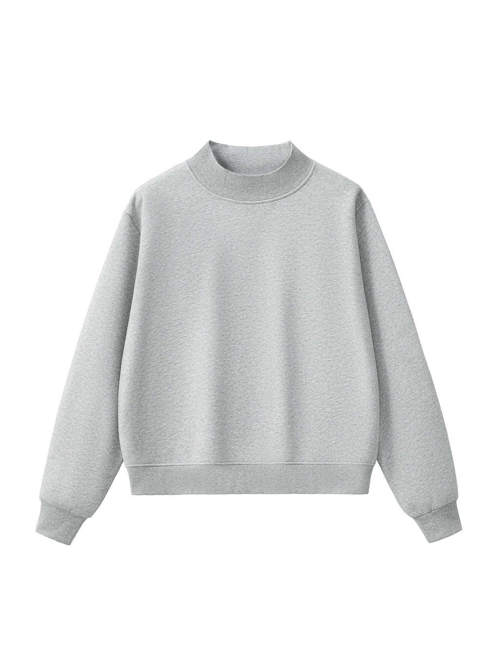 Essential Fleece Mock-Neck Crew Sweatshirt_IYKYK